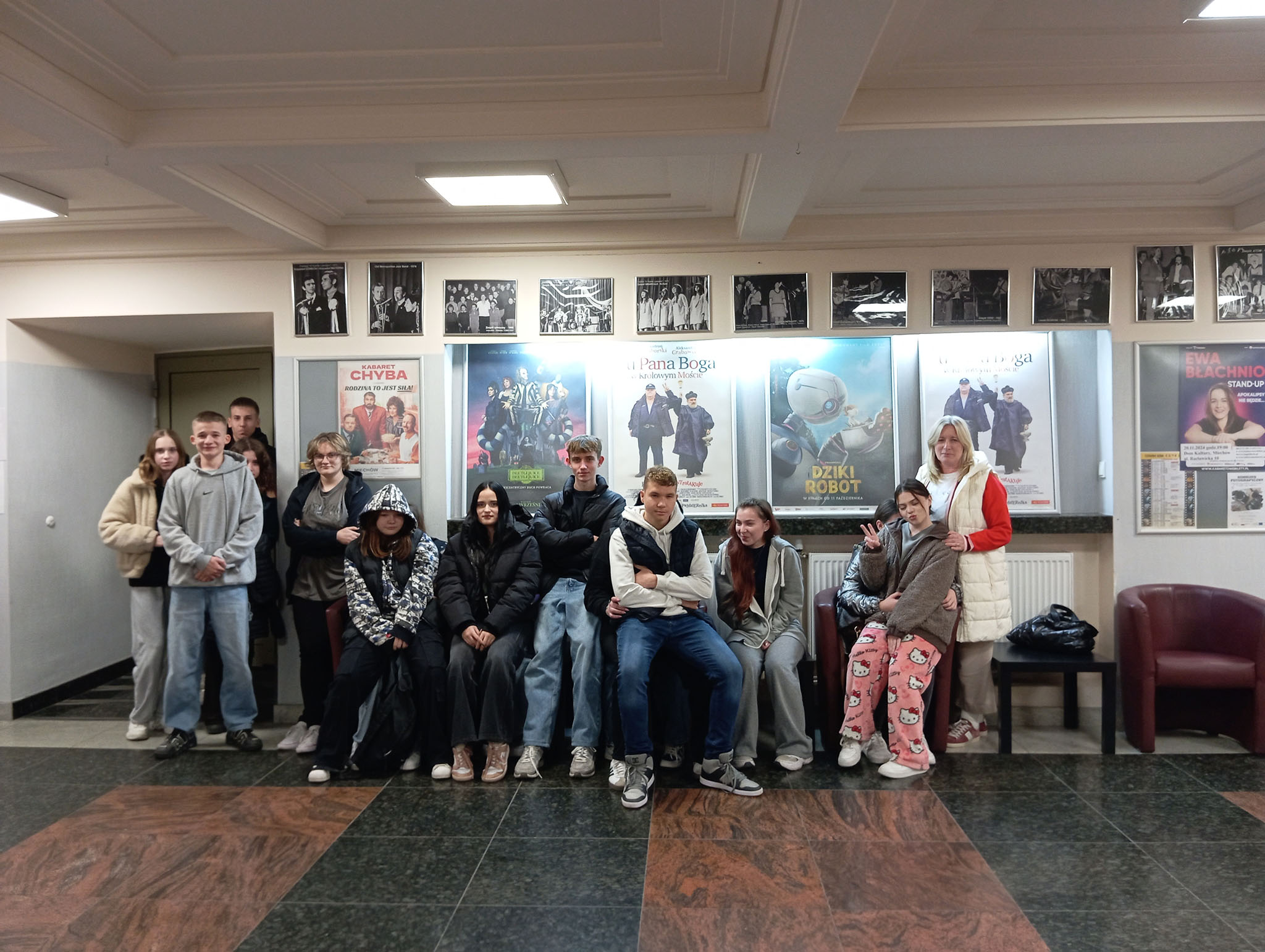 Wyjście do kina Gryf w Miechowie