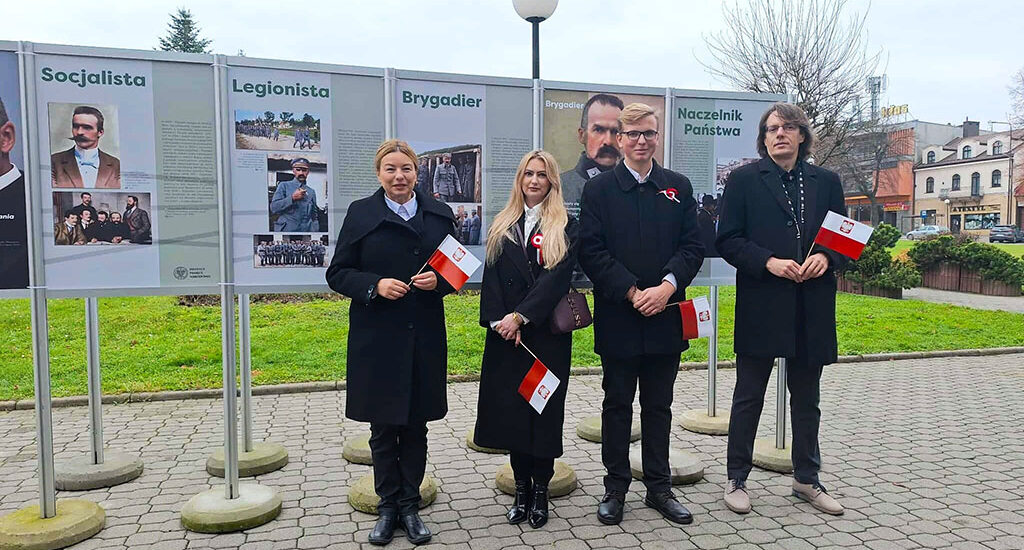 Reprezentacja Bursy na Miechowskich Obchodach Narodowego Święta Niepodległości